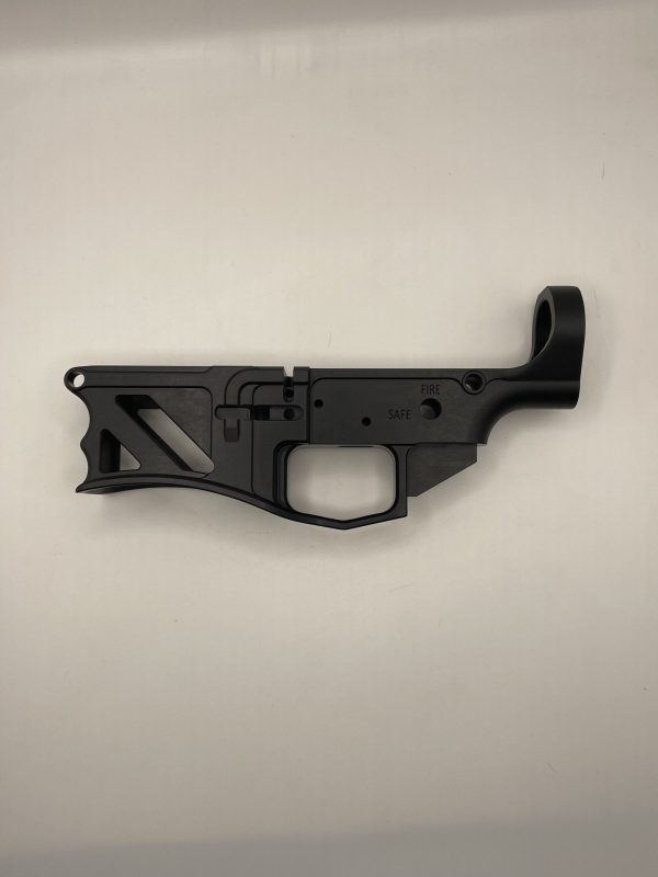 Stripped AR10/LR308 Skeletonized Anodized Black